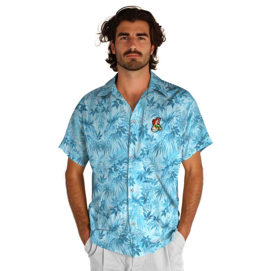 Mermaid Foliage Print Hawaiian Shirt New Arrival