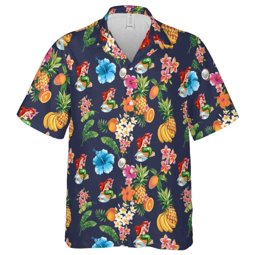 Mermaid Fruit Pattern Hawaiian Shirt Fashion forward