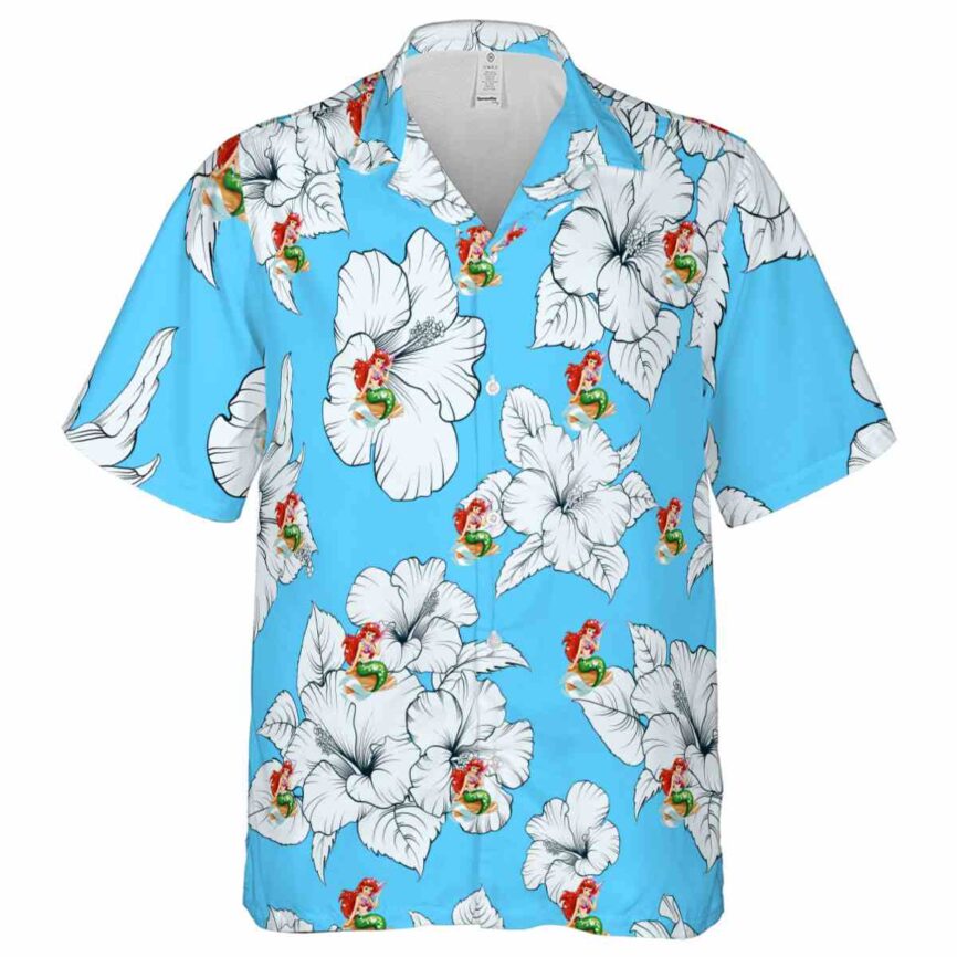 Mermaid Hibiscus Flower Hawaiian Shirt Fashion forward