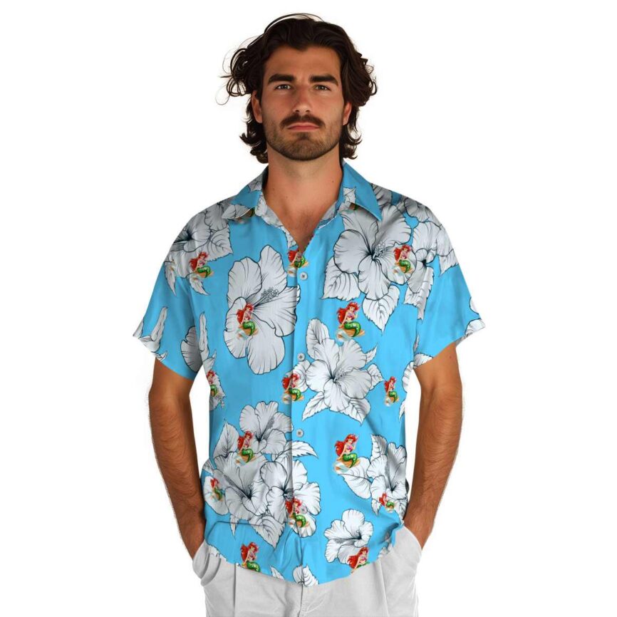 Mermaid Hibiscus Flower Hawaiian Shirt New Arrival