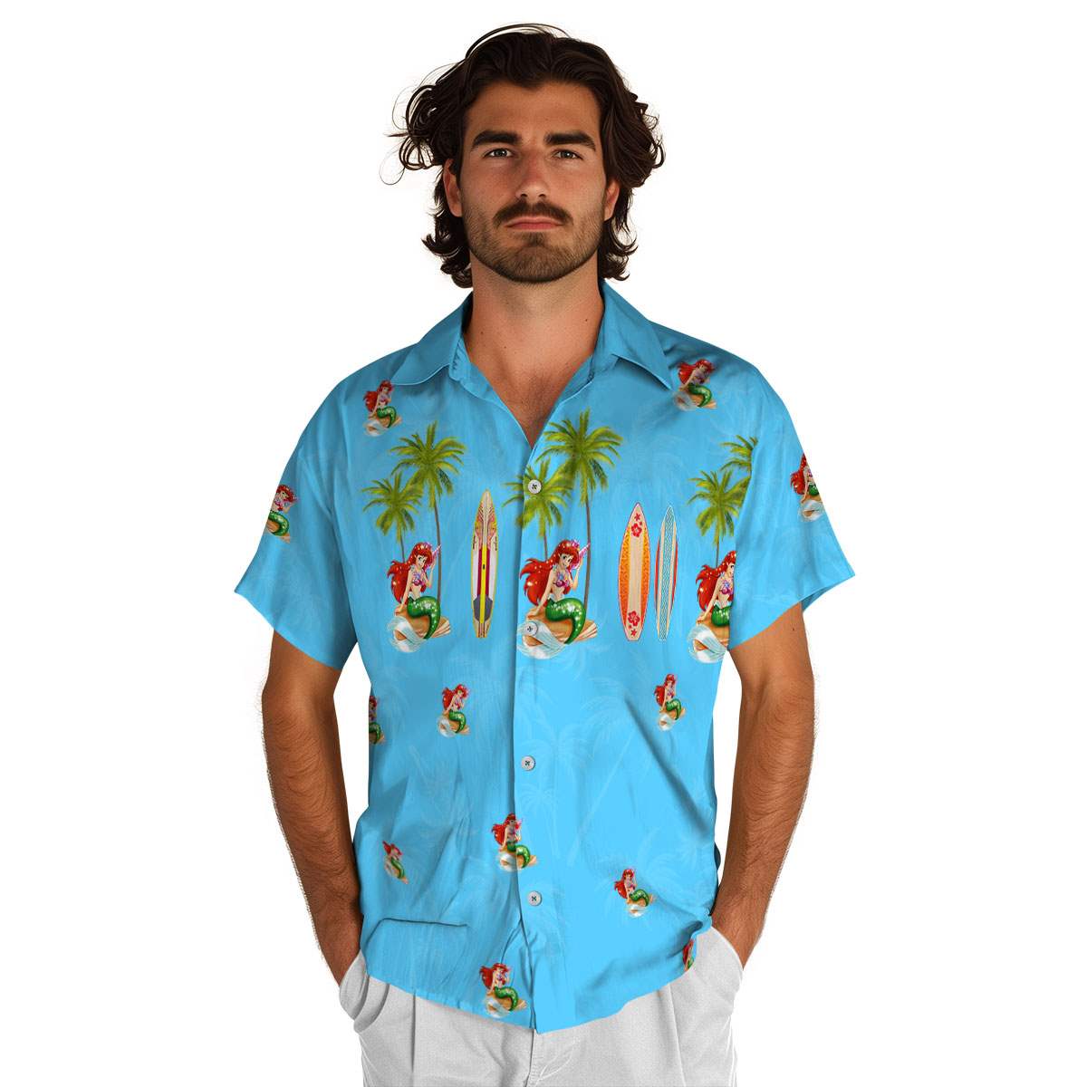 Mermaid Island Theme Hawaiian Shirt New Arrival Mermaid Island Theme Hawaiian Shirt New Arrival