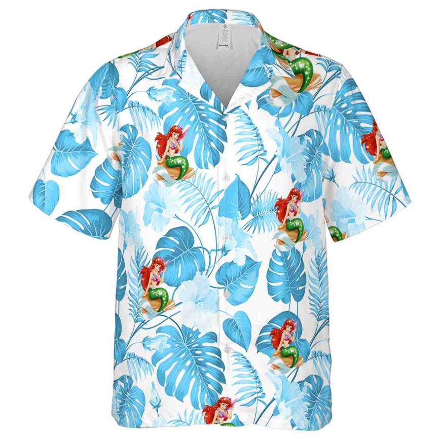 Mermaid Leaf Pattern Hawaiian Shirt Fashion forward