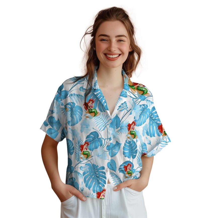 Mermaid Leaf Pattern Hawaiian Shirt Top rated