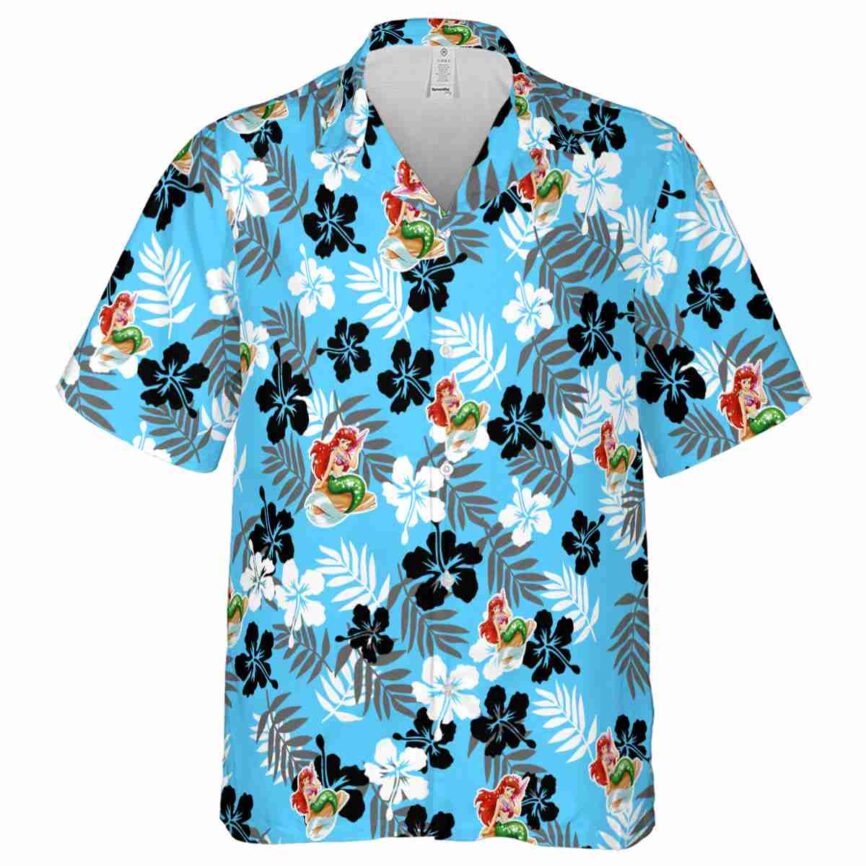 Mermaid Leafy Hibiscus Hawaiian Shirt Fashion forward
