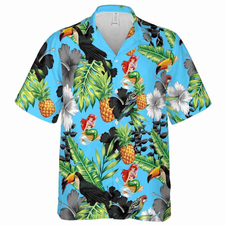Mermaid Leafy Toucan Hawaiian Shirt Fashion forward