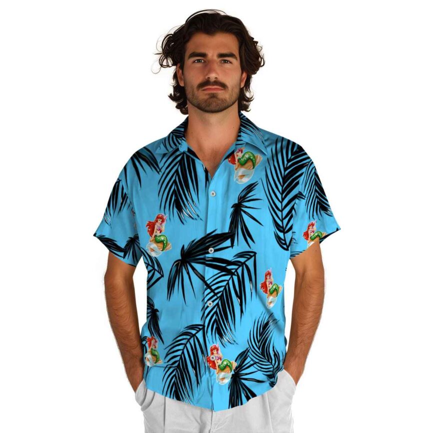 Mermaid Monochrome Palm Hawaiian Shirt New Arrival