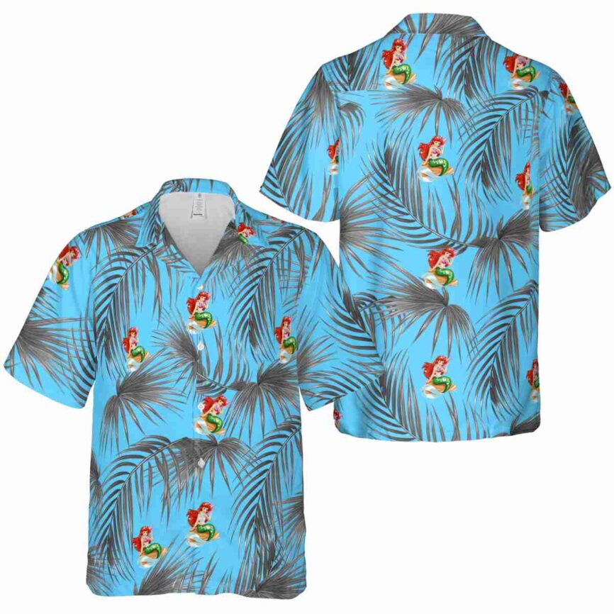 Mermaid Palm Frond Hawaiian Shirt Premium grade