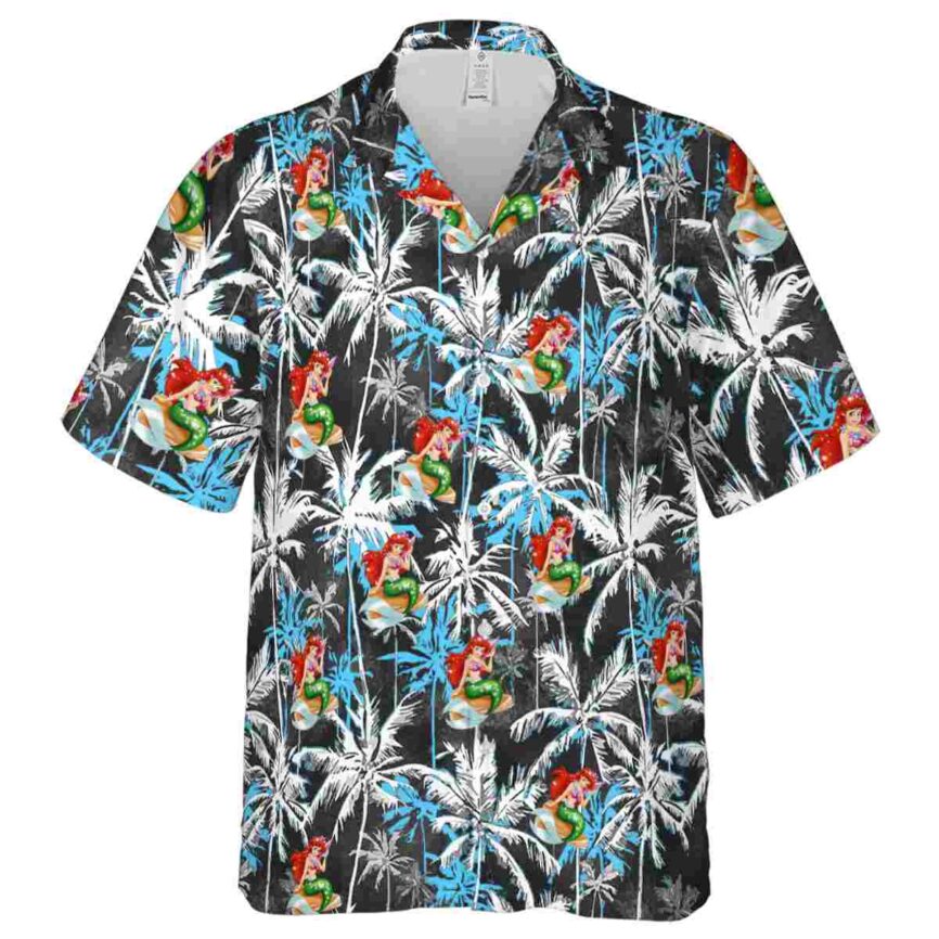 Mermaid Palm Themed Hawaiian Shirt Fashion forward