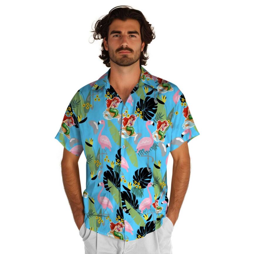 Mermaid Pink Flamingo Hawaiian Shirt New Arrival