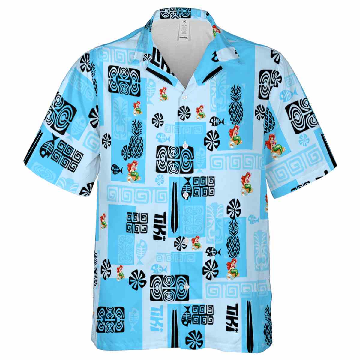 Mermaid Tiki Motifs Hawaiian Shirt Fashion forward Mermaid Tiki Motifs Hawaiian Shirt Fashion forward