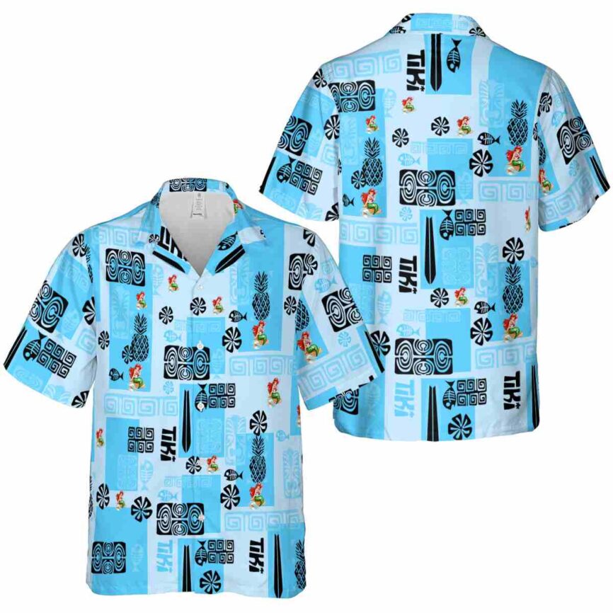 Mermaid Tiki Motifs Hawaiian Shirt Premium grade