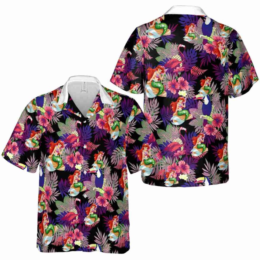 Mermaid Tropical Bird Hawaiian Shirt Premium grade