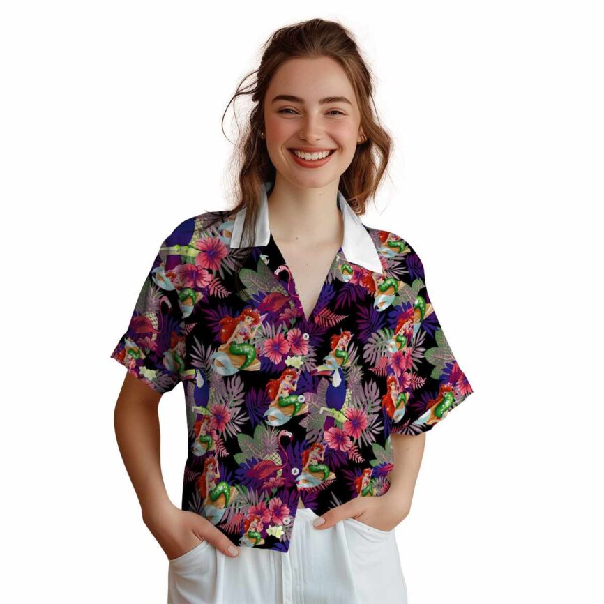 Mermaid Tropical Bird Hawaiian Shirt Top rated