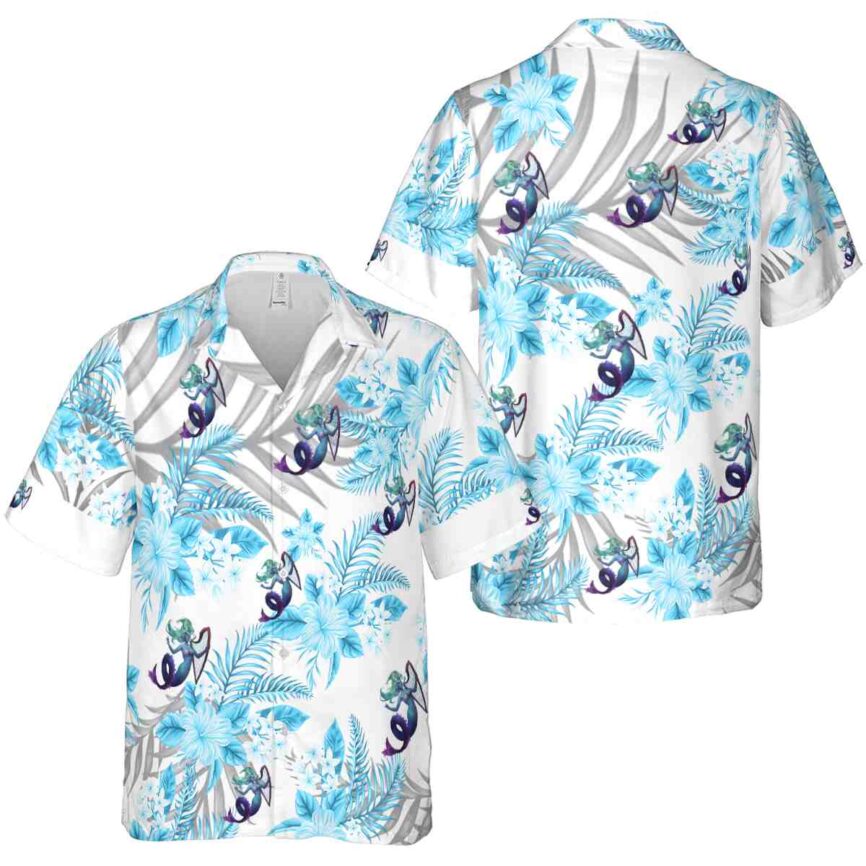 Mermaid Tropical Blossom Hawaiian Shirt Premium grade