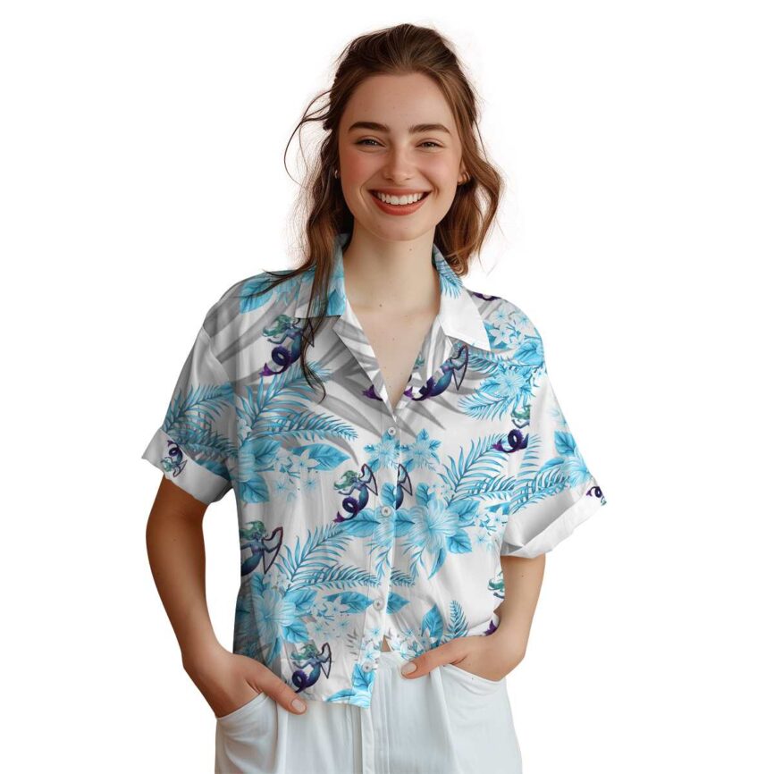 Mermaid Tropical Blossom Hawaiian Shirt Top rated