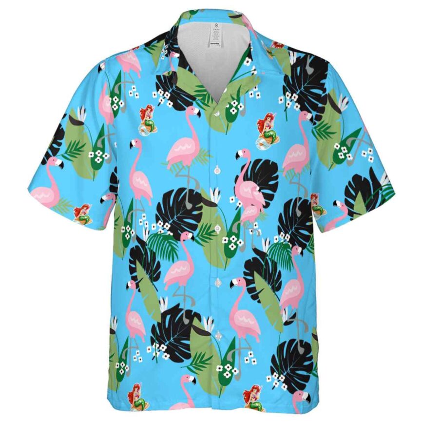 Mermaid Tropical Flamingo Hawaiian Shirt Fashion forward