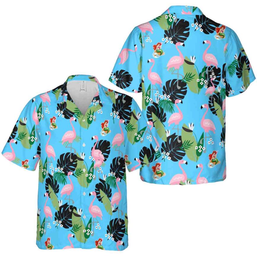 Mermaid Tropical Flamingo Hawaiian Shirt Premium grade
