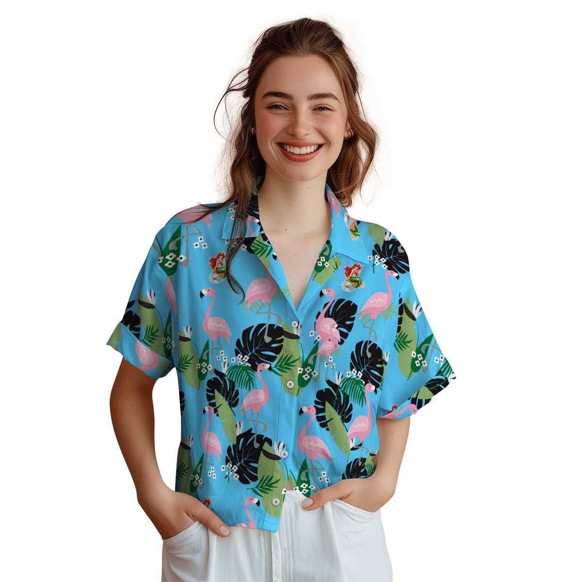 Mermaid Tropical Flamingo Hawaiian Shirt Top rated Mermaid Tropical Flamingo Hawaiian Shirt Top rated