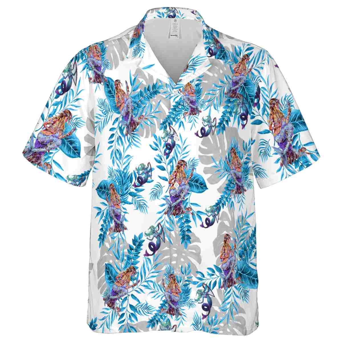 Mermaid Tropical Fronds Hawaiian Shirt Fashion forward Mermaid Tropical Fronds Hawaiian Shirt Fashion forward