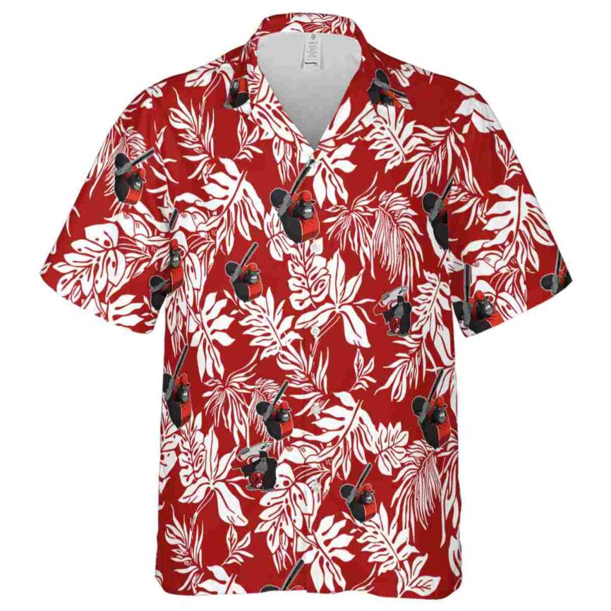 Monkey Bold Foliage Hawaiian Shirt Fashion forward