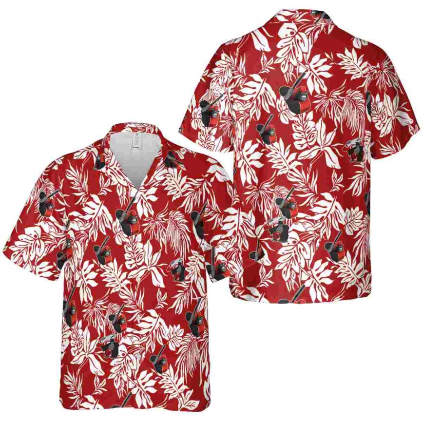 Monkey Bold Foliage Hawaiian Shirt Premium grade