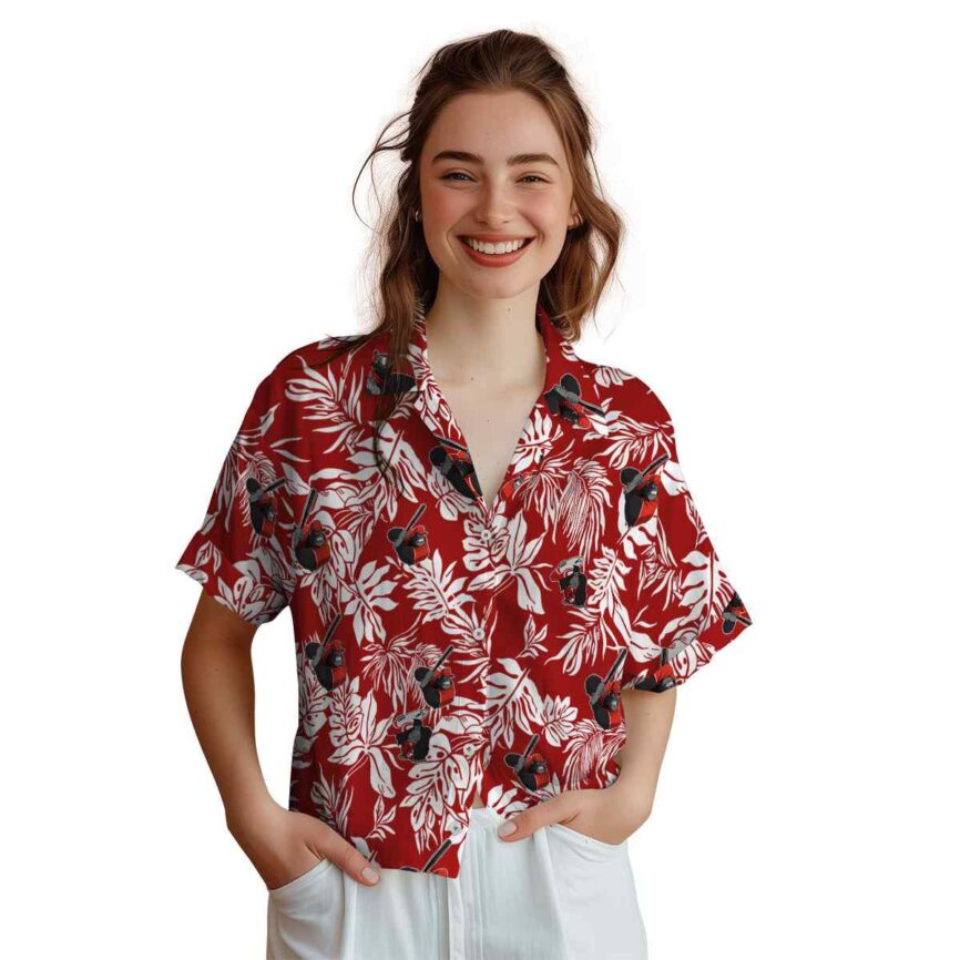 Monkey Bold Foliage Hawaiian Shirt Top rated