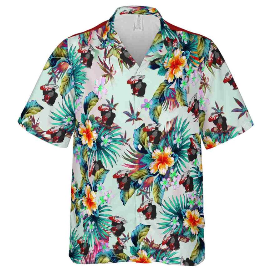 Monkey Floral Burst Hawaiian Shirt Fashion forward