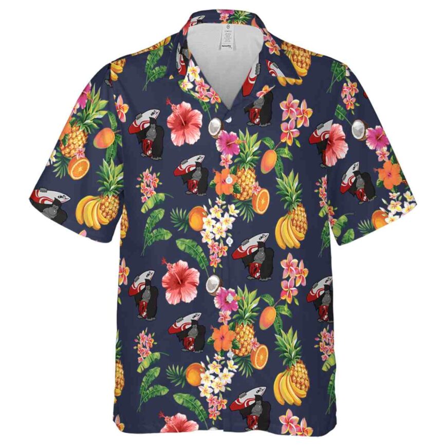 Monkey Fruit Pattern Hawaiian Shirt Fashion forward