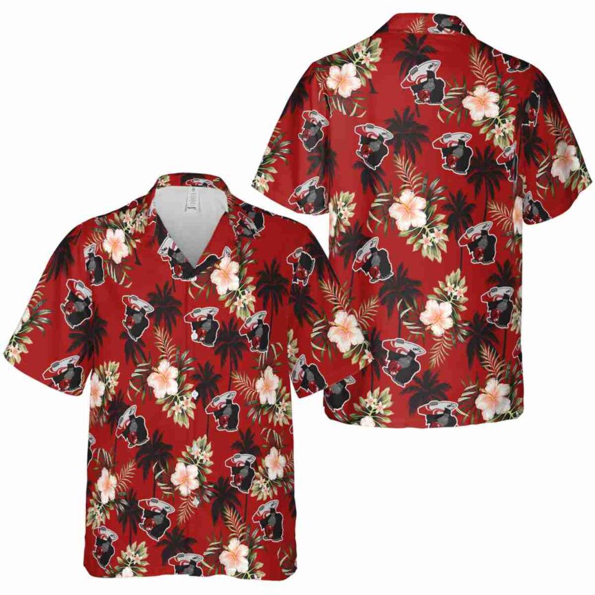 Monkey Hibiscus Palm Hawaiian Shirt Premium grade