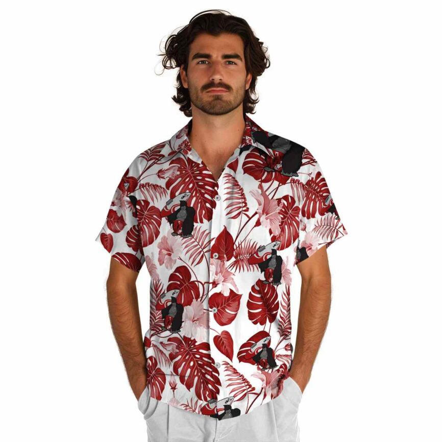 Monkey Leaf Pattern Hawaiian Shirt New Arrival