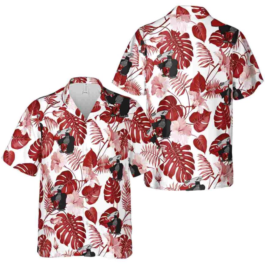Monkey Leaf Pattern Hawaiian Shirt Premium grade