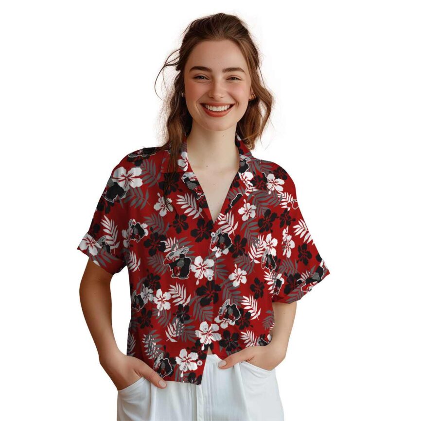 Monkey Leafy Hibiscus Hawaiian Shirt Top rated