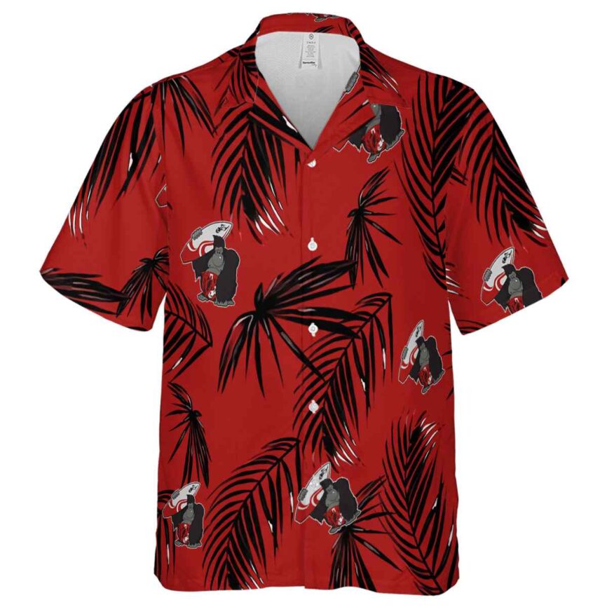 Monkey Monochrome Palm Hawaiian Shirt Fashion forward