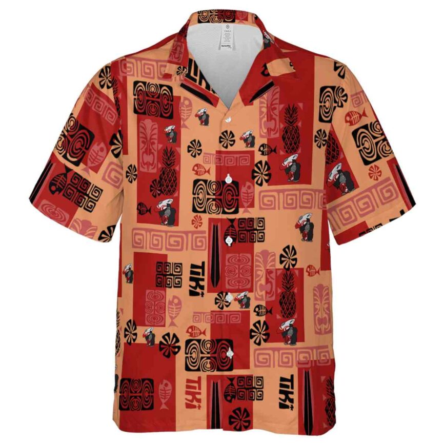 Monkey Tiki Motifs Hawaiian Shirt Fashion forward