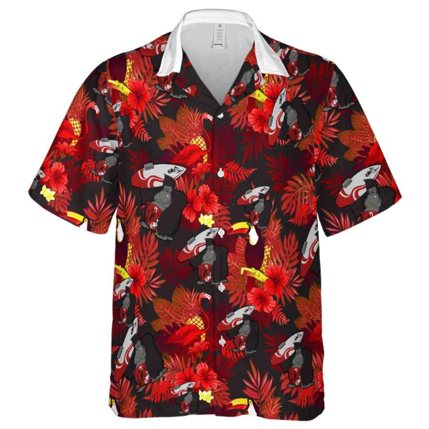Monkey Tropical Bird Hawaiian Shirt Fashion forward