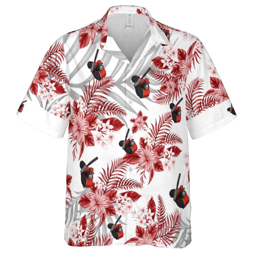 Monkey Tropical Blossom Hawaiian Shirt Fashion forward