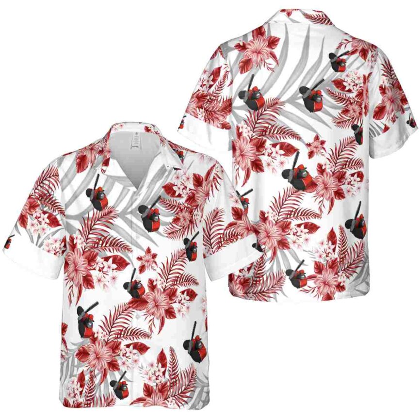 Monkey Tropical Blossom Hawaiian Shirt Premium grade
