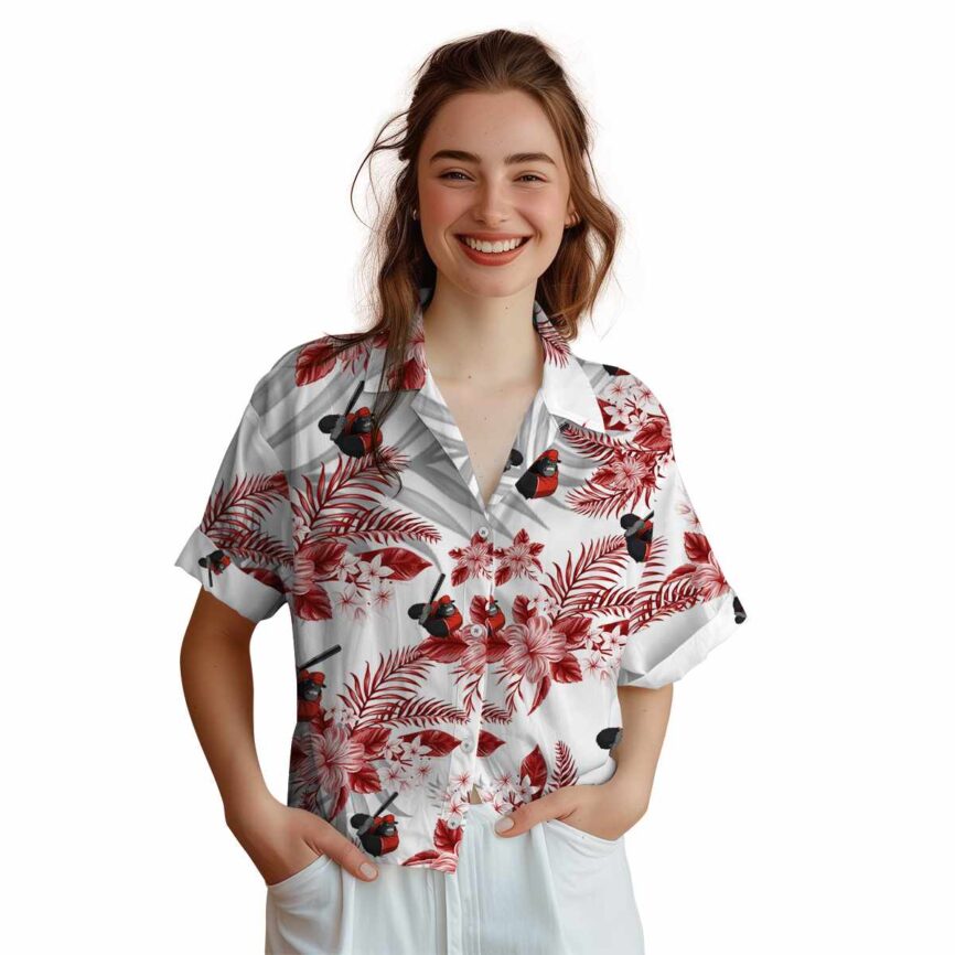 Monkey Tropical Blossom Hawaiian Shirt Top rated