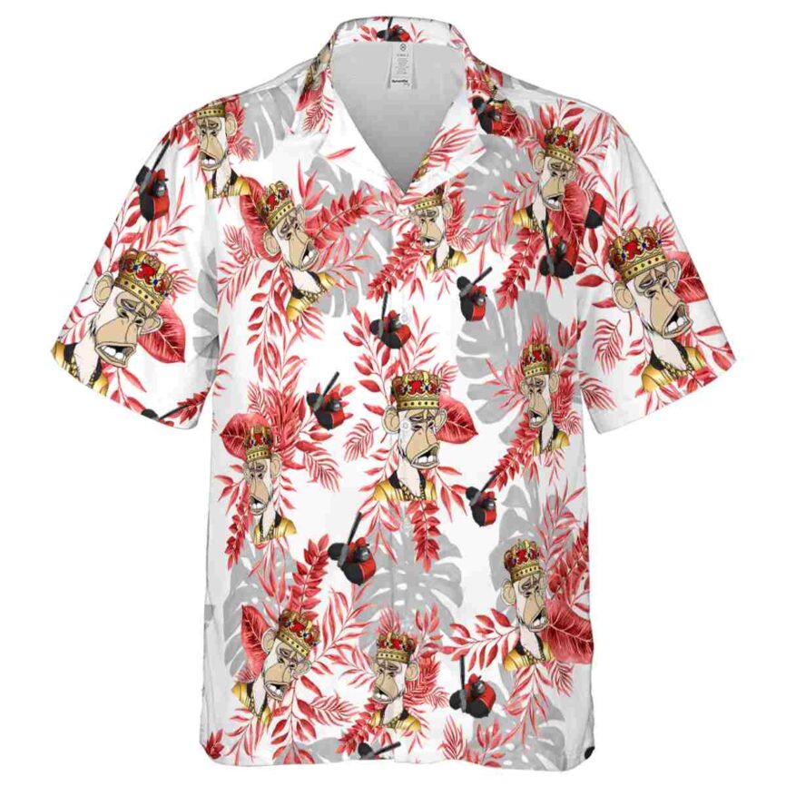 Monkey Tropical Fronds Hawaiian Shirt Fashion forward