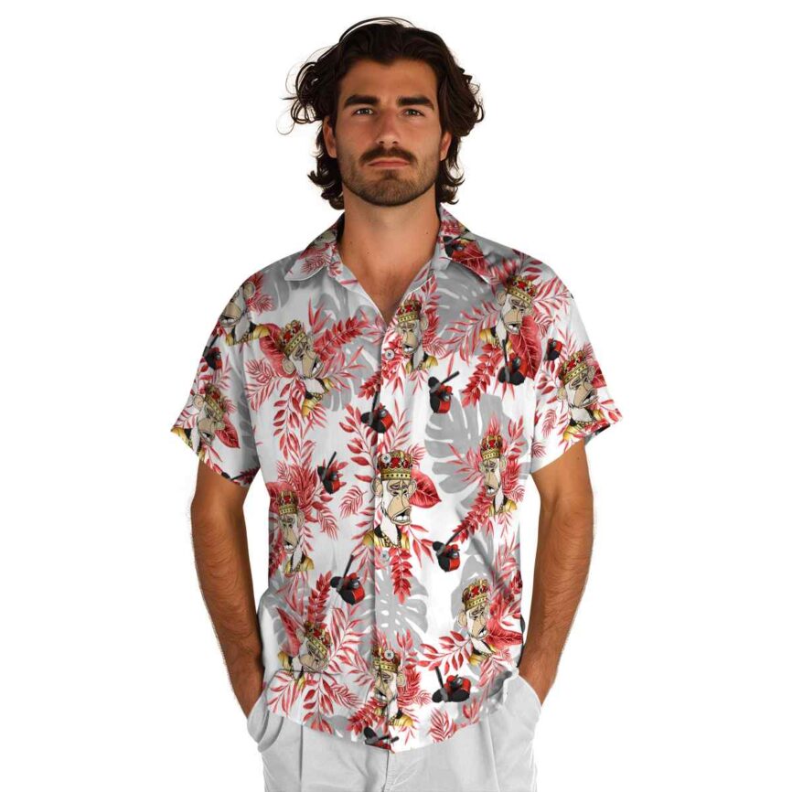 Monkey Tropical Fronds Hawaiian Shirt New Arrival