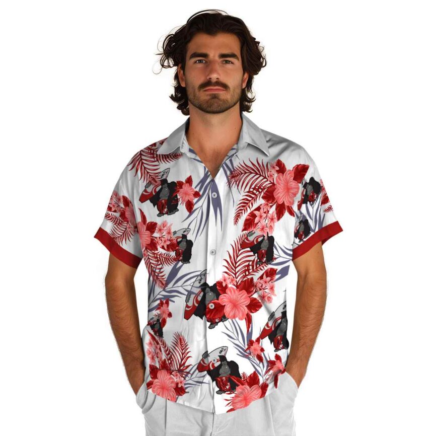 Monkey US Flag Floral Hawaiian Shirt New Arrival