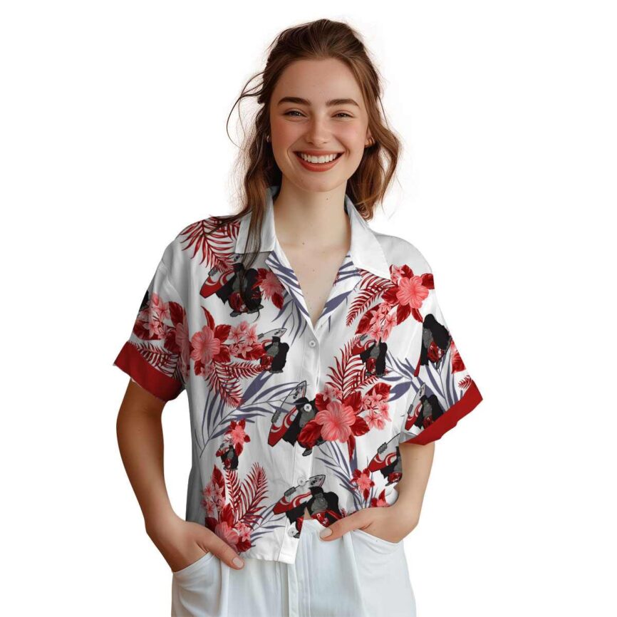 Monkey US Flag Floral Hawaiian Shirt Top rated