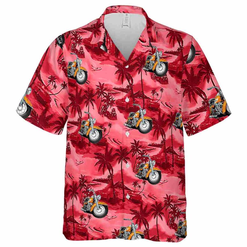 Motorcycle Island Beach Hawaiian Shirt Fashion forward