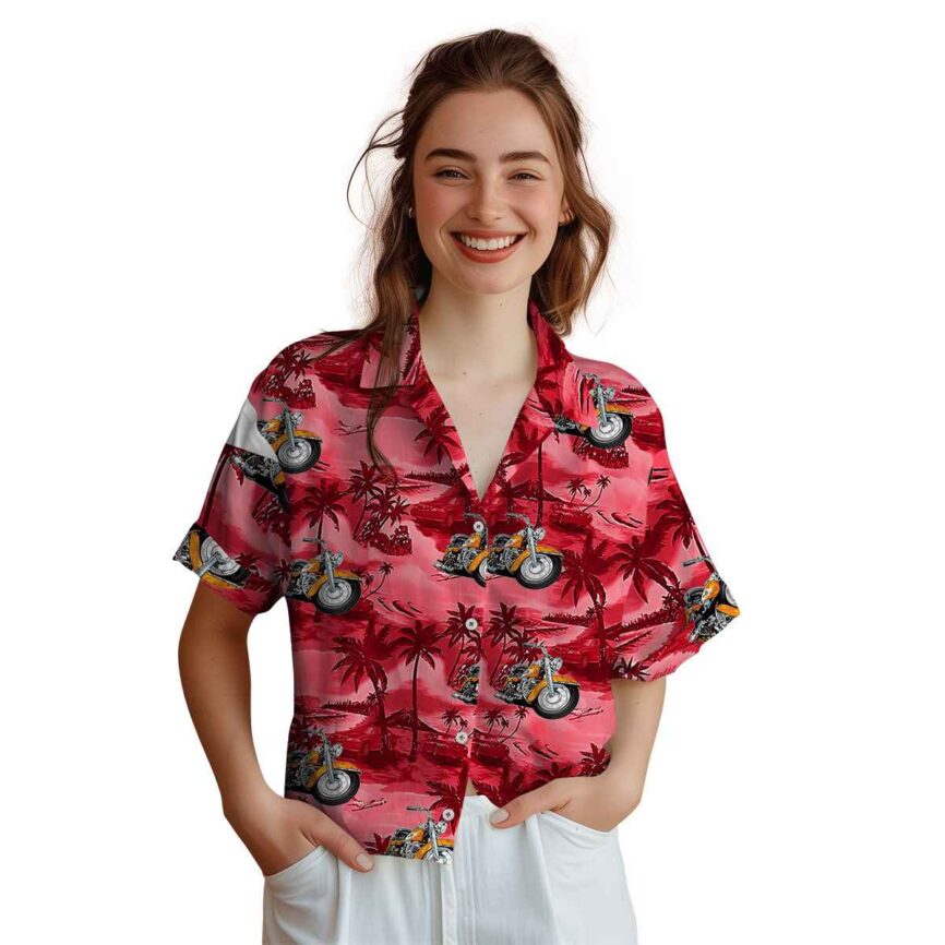 Motorcycle Island Beach Hawaiian Shirt Top rated