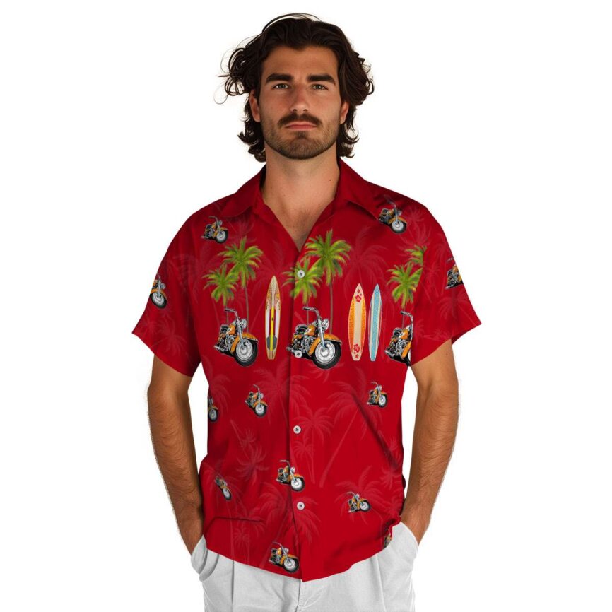 Motorcycle Island Theme Hawaiian Shirt New Arrival