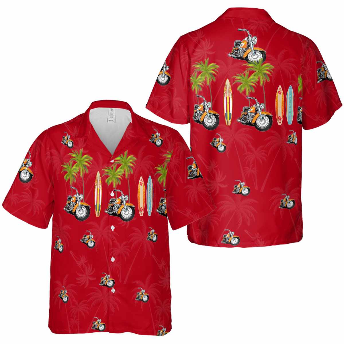 Motorcycle Island Theme Hawaiian Shirt Premium grade Motorcycle Island Theme Hawaiian Shirt Premium grade