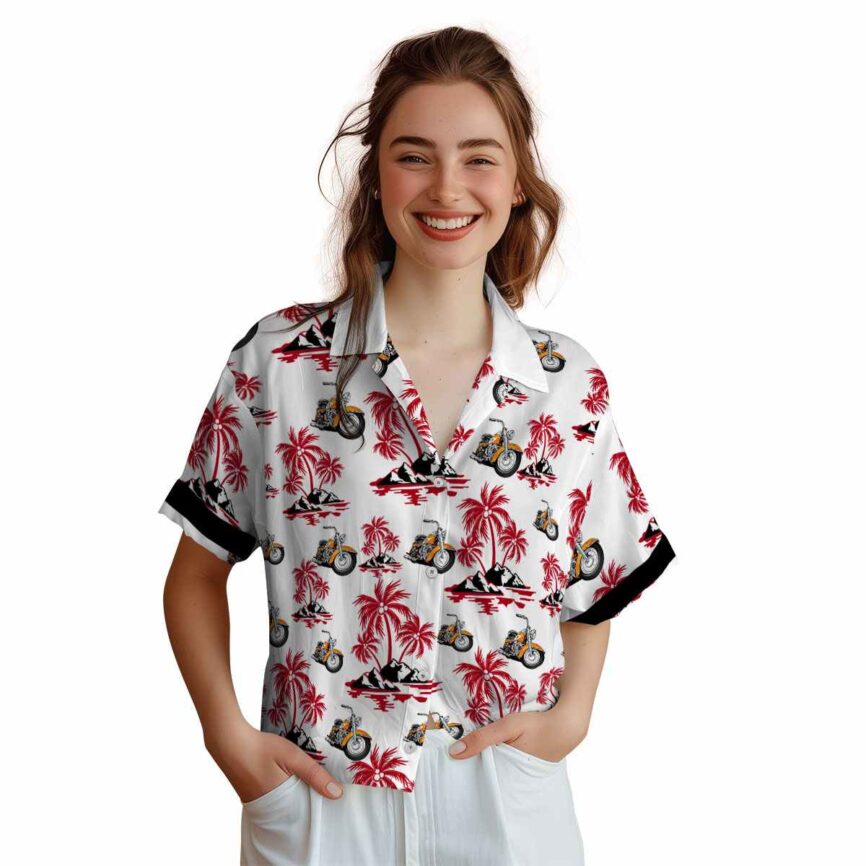 Motorcycle Palm Island Graphic Hawaiian Shirt Top rated
