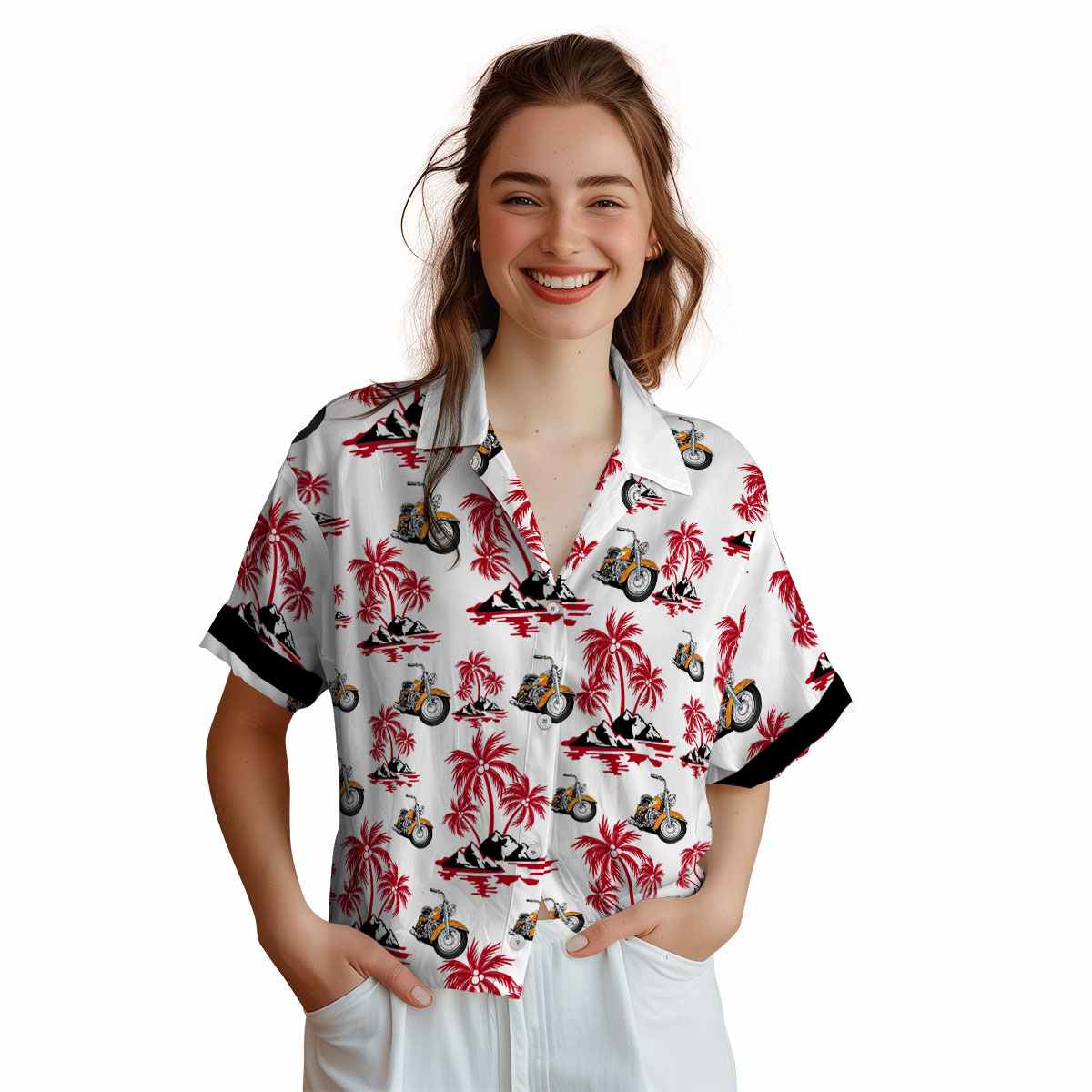 Motorcycle Palm Island Graphic Hawaiian Shirt Top rated Motorcycle Palm Island Graphic Hawaiian Shirt Top rated