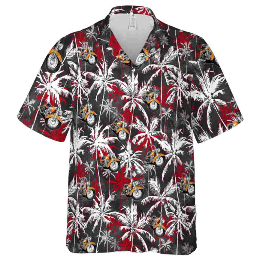Motorcycle Palm Themed Hawaiian Shirt Fashion forward