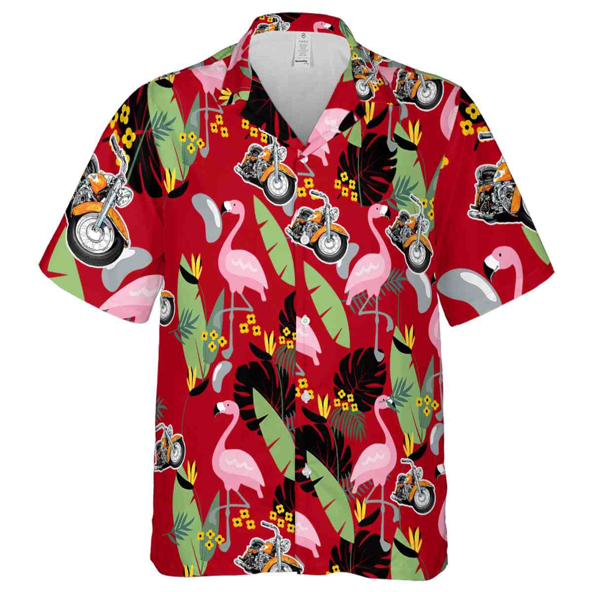 Motorcycle Pink Flamingo Hawaiian Shirt Fashion forward Motorcycle Pink Flamingo Hawaiian Shirt Fashion forward